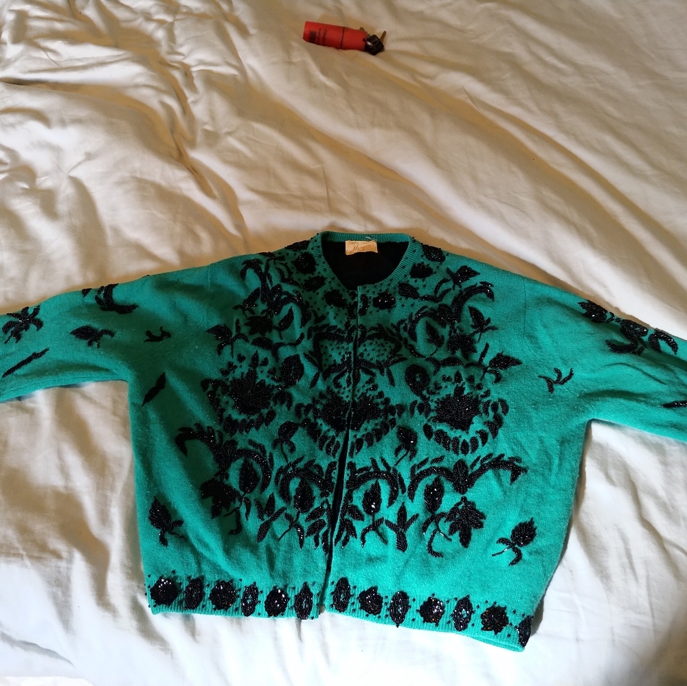Vintage beaded cardigan